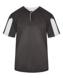 Alleson Athletic 2976 Youth Striker Placket in Graphite/ white