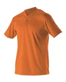 Alleson Athletic 522MM Baseball Two Button Henley  Orange