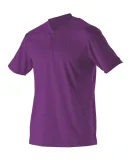 Alleson Athletic 522MM Baseball Two Button Henley  Purple