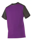 Alleson Athletic 532CJ Crewneck Baseball Jersey Purple/ Black