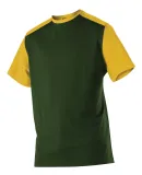 Alleson Athletic 532CJY Youth Crewneck Baseball Je Forest/ Gold