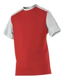 Alleson Athletic 532CJY Youth Crewneck Baseball Je Red/ White