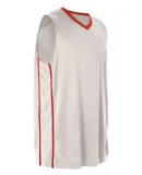 Alleson Athletic 535J Basketball Jersey White/ Red