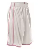 Alleson Athletic 535P Basketball Shorts White/ Pink