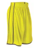 Alleson Athletic 535PY Youth Basketball Shorts Electric Yellow/ Charcoal