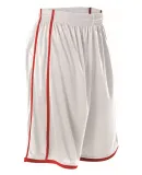 Alleson Athletic 535PY Youth Basketball Shorts White/ Red