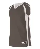 Alleson Athletic 54MMR Reversible Basketball Jerse Charcoal/ White