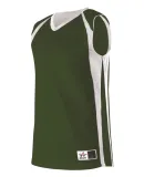 Alleson Athletic 54MMR Reversible Basketball Jerse Forest/ White