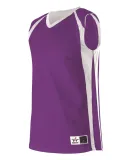 Alleson Athletic 54MMR Reversible Basketball Jerse Purple/ White
