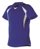 Alleson Athletic 552JW Women's Short Sleeve Fastpi in Royal/ white