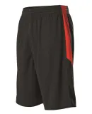 Alleson Athletic 589PSPY Youth Single Ply Reversib in Black/ red