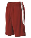 Alleson Athletic 589PSPY Youth Single Ply Reversib in Red/ white