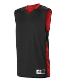 Alleson Athletic 589RSP Single Ply Reversible Jers Black/ Red