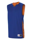 Alleson Athletic 589RSPY Youth Single Ply Reversib Royal/ Orange