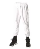 Alleson Athletic 604PDK2 Pull-Up Baseball Pants White