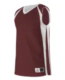 Alleson Athletic 54MMRW Women's Reversible Basketb Maroon/ White