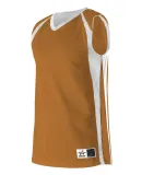 Alleson Athletic 54MMRW Women's Reversible Basketb Texas Orange/ White