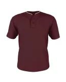 Alleson Athletic 52MTHJ Two Button Mesh Baseball J Cardinal/ White
