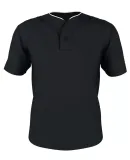 Alleson Athletic 52MTHJY Youth Two Button Mesh Bas in Black/ white