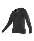 Alleson Athletic 831VLJG Girls' Dig Long Sleeve Vo Black