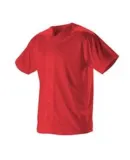 Alleson Athletic 52MBFJY Youth Full Button Lightwe Red