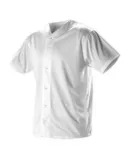 Alleson Athletic 52MBFJY Youth Full Button Lightwe White