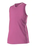 Alleson Athletic 551JW Women's Racerback Fastpitch in Pink/ white