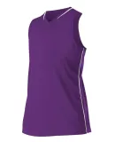 Alleson Athletic 551JW Women's Racerback Fastpitch in Purple/ white