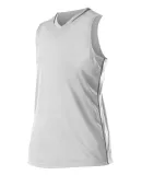 Alleson Athletic 551JW Women's Racerback Fastpitch in White/ charcoal