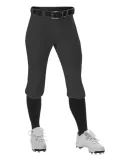 Alleson Athletic 605PKNG Girls' Fastpitch Knicker  Black