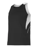 Alleson Athletic R1LFJ Loose Fit Track Tank Black/ White