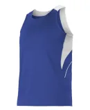 Alleson Athletic R1LFJ Loose Fit Track Tank Royal/ White