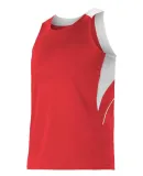 Alleson Athletic R1LFJ Loose Fit Track Tank Red/ White
