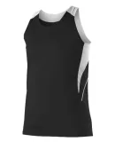 Alleson Athletic R1LFJW Women's Loose Fit Track Ta Black/ White