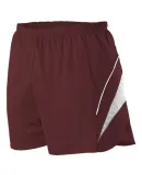 Alleson Athletic R1LFP Loose Fit Track Shorts in Maroon/ white