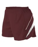 Alleson Athletic R1LFPW Women's Loose Fit Track Sh Maroon/ White