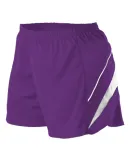 Alleson Athletic R1LFPW Women's Loose Fit Track Sh Purple/ White