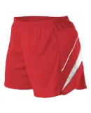 Alleson Athletic R1LFPW Women's Loose Fit Track Sh Red/ White