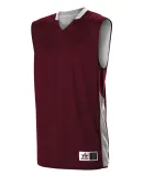 Alleson Athletic 589RSPW Women's Single Ply Revers in Maroon/ white