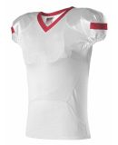 Alleson Athletic 754 Pro Flex Cut Belt Length Foot in White/ red