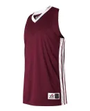 Alleson Athletic 538JY Youth Single Ply Basketball Maroon/ White