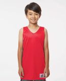 Alleson Athletic 506CRY Youth Reversible Tank in Red/ white