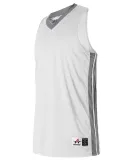 Alleson Athletic 538JW Women's Single Ply Basketba White/ Charcoal