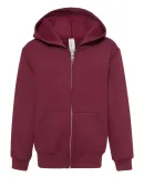 993B Jerzees Youth 8 oz. NuBlend® 50/50 Full-Zip  Maroon