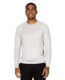 Threadfast Apparel 382LS Unisex Impact Long-Sleeve in Heather grey