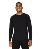 Threadfast Apparel 382LS Unisex Impact Long-Sleeve in Black