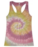 Tie-Dye 3400 Ladies' Racerback Tank DESERT ROSE