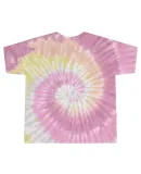 Tie-Dye 1050CD Ladies' Cropped T-Shirt in Desert rose