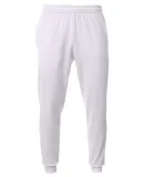 A4 Apparel N6213 Men's Sprint Tech Fleece Jogger WHITE