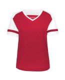 Augusta Sportswear 2914 Women's Fanatic 2.0 T-Shir in Scarlet/ white